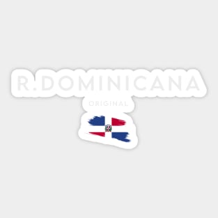 Dominican Republic flag, dominican flag Sticker